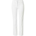 Reduzierte Weiße Bestickte Gerry Weber Slim Fit Jeans mit Reißverschluss aus Denim für Damen Größe XS Große Größen 
