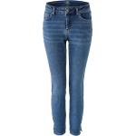 Reduzierte Blaue Oui Ankle-Jeans mit Reißverschluss aus Denim für Damen Größe XXL Weite 27, Länge 28 