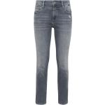 Reduzierte Anthrazitfarbene Unifarbene MAVI Ankle-Jeans mit Reißverschluss aus Denim für Damen Größe XXL 