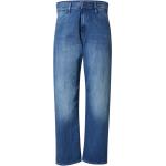 Reduzierte Blaue Bestickte Loose Fit G-Star Raw Jeans mit Stickerei Raw mit Reißverschluss aus Denim für Damen Größe XXL 