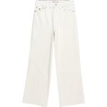 Weiße Tommy Hilfiger 5-Pocket Jeans für Kinder mit Reißverschluss aus Denim für Mädchen Größe 122 