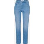 Reduzierte Blaue Brax 5-Pocket Jeans mit Reißverschluss aus Denim für Damen Große Größen Weite 30 