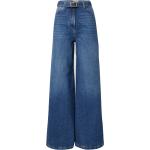 Blaue Twinset 5-Pocket Jeans mit Gürtel mit Reißverschluss aus Denim für Damen Größe XXL 