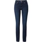Reduzierte Dunkelblaue Bestickte MAVI Slim Fit Jeans mit Reißverschluss aus Denim für Damen Größe XL Große Größen 