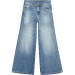 Reduzierte Blaue Diesel 5-Pocket Jeans für Kinder mit Reißverschluss aus Denim Größe 170 
