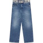 Reduzierte Blaue Tommy Hilfiger 5-Pocket Jeans für Kinder mit Reißverschluss aus Denim für Mädchen Größe 140 