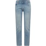 Reduzierte Blaue Unifarbene LEVI'S 512 Slim Fit Jeans mit Reißverschluss aus Denim für Herren Größe XXL 