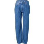 Reduzierte Blaue Bestickte Loose Fit LEVI'S Jeans mit Stickerei mit Reißverschluss aus Leinen für Herren 