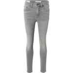 Graue Bestickte LEVI'S Jeans mit Stickerei mit Reißverschluss aus Denim für Damen 
