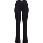 Reduzierte Schwarze Unifarbene LEVI'S Jeans mit Stickerei mit Reißverschluss aus Denim für Damen 