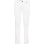 Reduzierte Weiße Bestickte HUGO BOSS HUGO 734 Slim Fit Jeans mit Reißverschluss aus Denim für Herren 