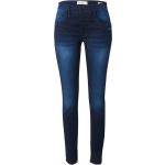 Blaue Bestickte Gang Jeans mit Stickerei mit Reißverschluss aus Denim für Damen 