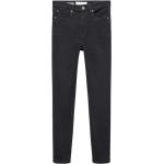 Schwarze Mango Skinny Jeans aus Denim für Damen Größe XL Große Größen Weite 24 