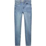 Blaue Mango Skinny Jeans aus Denim für Damen Größe XXL Weite 25 