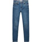 Dunkelblaue Mango Skinny Jeans aus Denim für Damen Große Größen Weite 35, Länge 36 