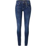 Reduzierte Blaue Bestickte MAVI Bio Jeans mit Stickerei mit Reißverschluss aus Denim für Damen 