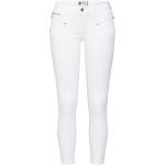 Reduzierte Weiße Freeman T. Porter Alexa Ankle-Jeans mit Reißverschluss aus Denim für Damen Weite 30 