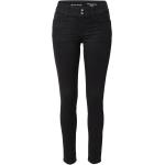 Schwarze Bestickte Tom Tailor Alexa Bio Jeans mit Stickerei mit Reißverschluss aus Denim für Damen 
