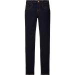 Blaue Tom Tailor Alexa Straight Leg Jeans mit Reißverschluss für Damen Größe XS Weite 32, Länge 32 