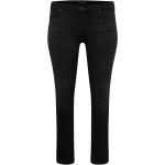 Reduzierte Schwarze Bestickte ONLY Jeans mit Stickerei mit Reißverschluss aus Jersey für Damen Große Größen Weite 35, Länge 36 