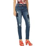 Jeans allover Destroyed mit Patches AMY VERMONT Marineblau