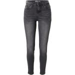 Schwarze Bestickte Sublevel Jeans mit Stickerei mit Reißverschluss aus Denim für Damen 