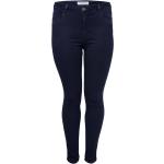 Reduzierte Blaue Bestickte ONLY Augusta Jeans mit Stickerei mit Reißverschluss aus Denim für Damen Größe XS Große Größen 