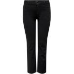 Reduzierte Schwarze ONLY Augusta 5-Pocket Jeans mit Reißverschluss aus Denim für Damen Größe XXL Große Größen 