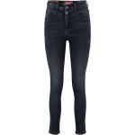 Reduzierte Dunkelblaue Zabaione Ankle-Jeans aus Denim für Damen Große Größen Weite 32 