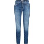 Blaue CLOSED Baker Slim Fit Jeans mit Reißverschluss aus Baumwolle für Damen 