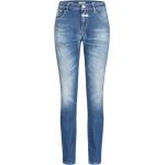 Blaue CLOSED Baker Slim Fit Jeans mit Reißverschluss aus Baumwolle für Damen 