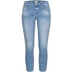 Hellblaue CLOSED Baker Slim Fit Jeans mit Reißverschluss aus Baumwolle für Damen 