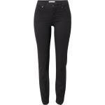 Schwarze Oui 5-Pocket Jeans mit Reißverschluss aus Denim für Damen Größe XXL Große Größen Weite 25 