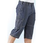 Blaue bader Jeans-Bermudas aus Baumwolle für Herren Größe M 