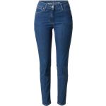 Reduzierte Blaue Bestickte Gerry Weber Best4me Bio Jeans mit Stickerei mit Reißverschluss aus Denim für Damen Größe XXL Weite 25 