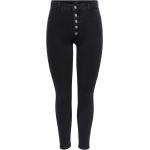 Schwarze ONLY Blush Ankle-Jeans aus Denim für Damen Größe XXL Weite 25 