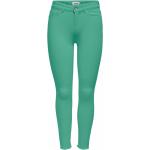 Grüne ONLY Blush Ankle-Jeans mit Reißverschluss aus Denim für Damen Größe XXL Weite 27, Länge 28 