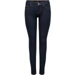 Reduzierte Mitternachtsblaue ONLY Blush 5-Pocket Jeans mit Reißverschluss aus Denim für Damen Weite 32 