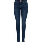 Blaue Bestickte ONLY Carmen Jeans mit Stickerei mit Reißverschluss aus Denim für Damen Größe XL 