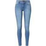 Blaue Bestickte ONLY Carmen Jeans mit Stickerei mit Reißverschluss aus Denim für Damen Größe XL 