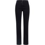 Reduzierte Dunkelblaue Brax Carola Slim Fit Jeans mit Reißverschluss aus Denim für Damen Große Größen Weite 35, Länge 36 