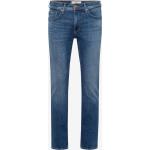 Reduzierte Blaue Bestickte Brax Chris Slim Fit Jeans mit Reißverschluss aus Denim für Herren 