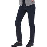 Reduzierte Dunkelblaue Angels Jeans Cici Straight Leg Jeans aus Baumwolle für Damen Weite 44 