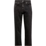 Reduzierte Schwarze EDWIN Straight Leg Jeans mit Reißverschluss aus Denim für Herren Größe XXL 