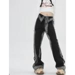 Graue Grunge Baggy Jeans & Loose Fit Jeans aus Denim für Damen Größe XS 