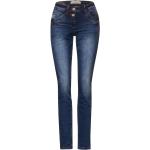 Reduzierte Blaue Loose Fit CECIL Scarlett Slim Fit Jeans aus Denim für Damen Größe XS Weite 27, Länge 32 