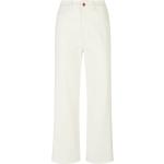Reduzierte Offwhitefarbene DL1961 High Waist Jeans mit Fransen mit Reißverschluss aus Denim maschinenwaschbar für Damen 