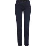 Reduzierte Dunkelblaue MAC Jeans Dream Straight Leg Jeans mit Reißverschluss aus Denim für Damen Größe XXL Weite 25 