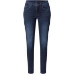 Reduzierte Blaue Bestickte MAC Jeans Dream Jeans mit Stickerei mit Reißverschluss aus Denim für Damen Größe XXL Weite 25 