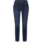 Reduzierte Blaue MAC Jeans Dream Slim Fit Jeans mit Reißverschluss aus Denim für Damen Größe XXL Weite 25 